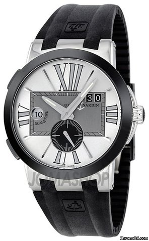 Ulysse Nardin Executive Dual Time Automatic Silver Dial Mens Watch 243-00-3-421 watches