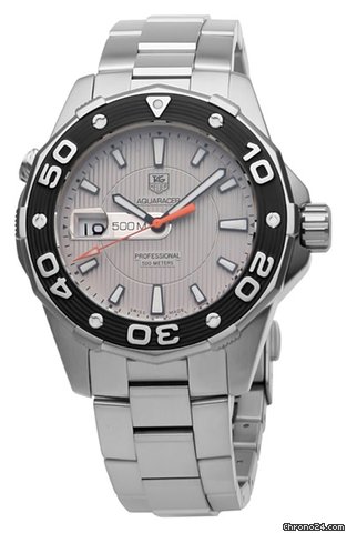 TAG Heuer Aquaracer Silver Dial Stainless Steel Mens Watch WAJ1111.BA0870 watches