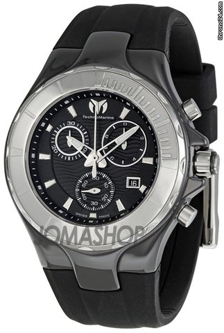 Technomarine Cruise Ceramic Black Dial Chronograph Unisex Watch 110028 watches