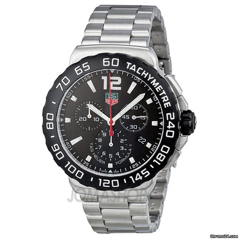 TAG Heuer Formula 1 Chronograph Black Dial Stainless Steel Mens Watch CAU1110.BA0858 watches