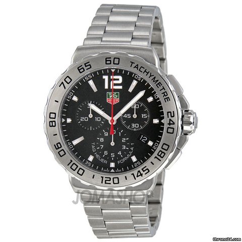 TAG Heuer Formula 1 Chronograph Black Dial Stainless Steel Mens Watch CAU1112.BA0858 watches