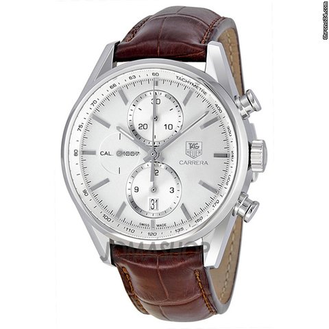TAG Heuer Carrera Automatic Chronograph Silver Dial Mens Watch CAR2111.FC6291 watches