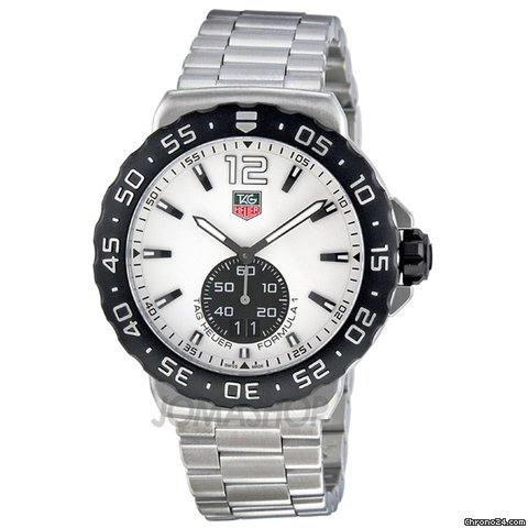 TAG Heuer Formula 1 Grande Date White Dial Stainless Steel Mens Watch WAU1111.BA0858 watches