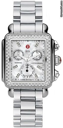 Michele Deco Day Mother of Pearl Stainless Steel Ladies Watch MWW06P000110 watches