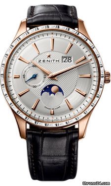 Zenith Elite Captain Moonphase Rose Gold watches