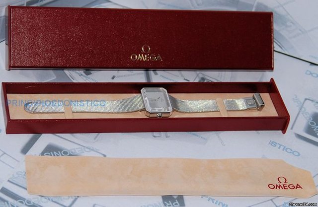 Omega De Ville 1971 Rettangolare Pl. Oro Bianco Nuovo watches
