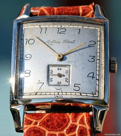 Tissot Anni 50 Con Cassa Rettangolare Placcato Oro watches