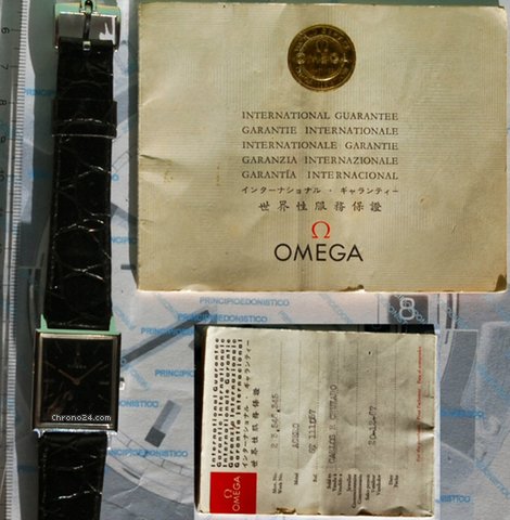 Omega Automatic Nero Rettangolare 1966 Acciaio + Garanz watches
