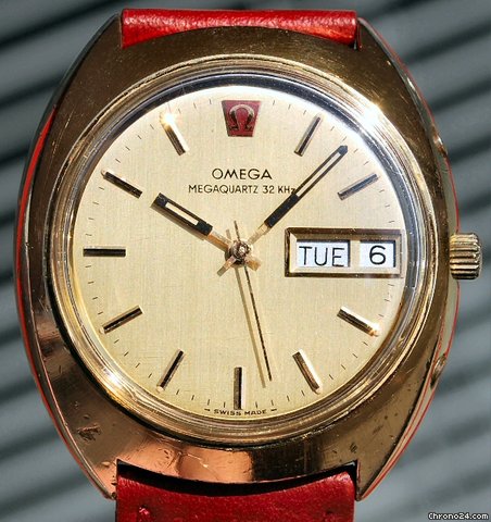 Omega Megaquartz 32 Khz Placcato Oro 20 Microns Raro watches