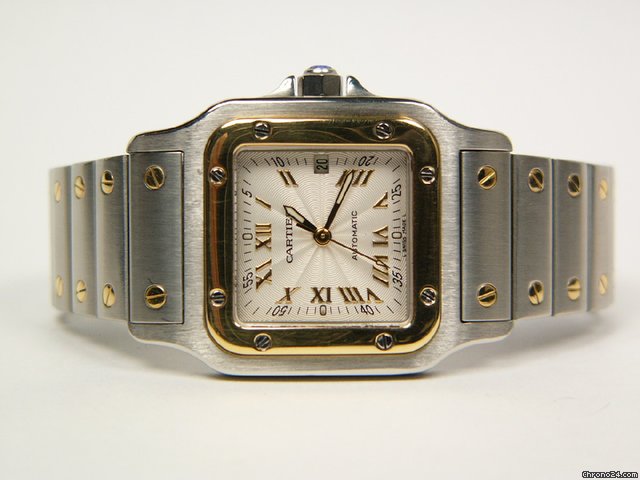 Cartier Santos Galbee stainless steel and yellow gold Mod. 2319 watches