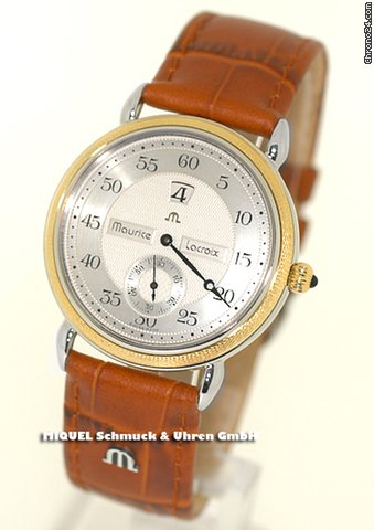 Maurice Lacroix Masterpiece springende Stunde Stahl und Gelbgold (gebraucht) watches