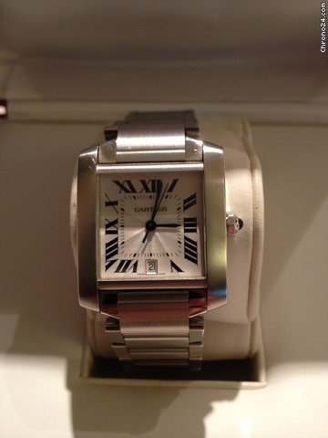Cartier tank francaise men big size watches