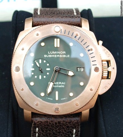 Panerai PAM382 LUMINOR 1950 SUBMERSIBLE 3 DAYS BRONZO watches