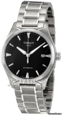 Tissot T Tempo Automatic Black Dial Stainless Steel Mens Watch T0604071105100 watches