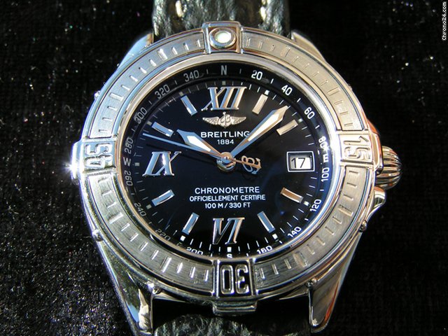 Breitling B CLASS Stahl schwarzes Zifferblatt black dial watches