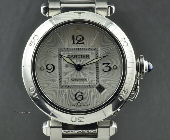 Cartier Stainless Steel White Dial Pasha C B&P W31031H3 watches