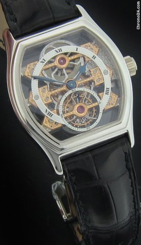 Rado Platinum Skeletonized Triple Bridge Tourbillon Watch watches