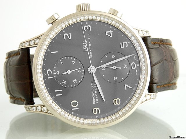 Replica IWC Portugieser 18K/750 Wei gold Diamantbesatz Rarit?t Watch