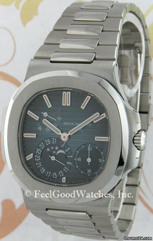 Patek Philippe 5712/1A Nautilus Moon Phase Power Reserve, Steel watches