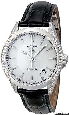 TAG Heuer Carrera Mother of Pearl Ladies Watch WV2212.FC6302 watches