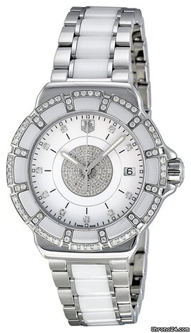 TAG Heuer F1 White Dial Steel and Ceramic Ladies Watch WAH121D.BA0861 watches