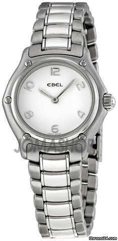 Ebel Classic White Dial Stainless Steel Ladies Watch 9090211-10665P watches