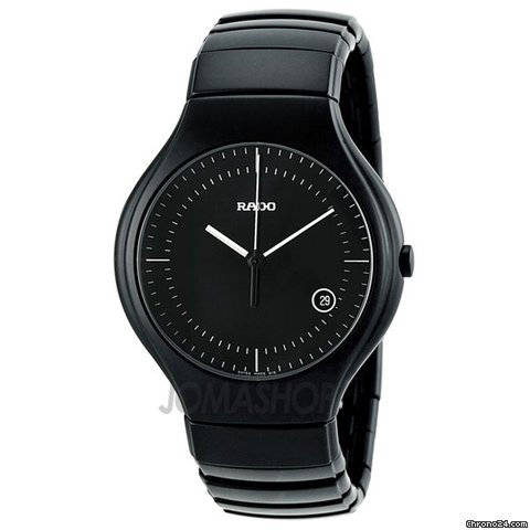 Rado True Black Dial Black Ceramic Mens Watch R27816152 watches