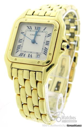 Cartier Panthere 18K Gold Quartz Date Watch watches