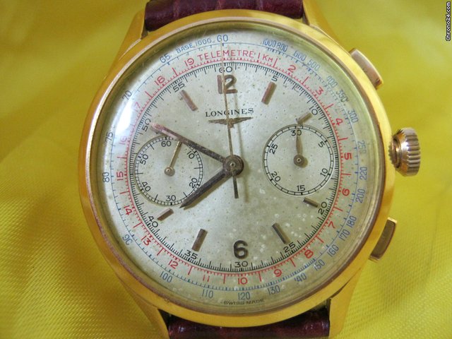 Longines chrono 30ch Flyback oro rosa 18 kt 38mm watches