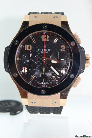 Hublot BIG BANG ROSE GOLD & BLACK CERAMIC-BLACK CARBON FIBER 41mm watches