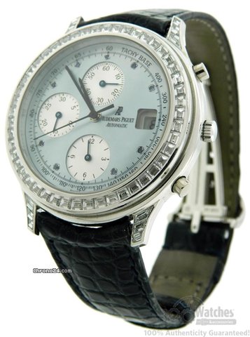 Audemars Piguet Rare Men's Platinum Mother of Pearl Baguette Diamond Watch watches