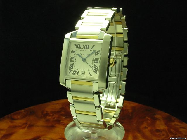 Cartier Tank Francaise 18kt Gold / Edelstahl Automatic Inkl. Box & Papiere watches