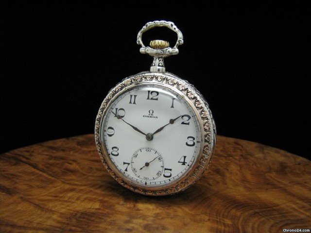 Omega Open Face Taschenuhr 900 Silber Im Sondergeh?use watches