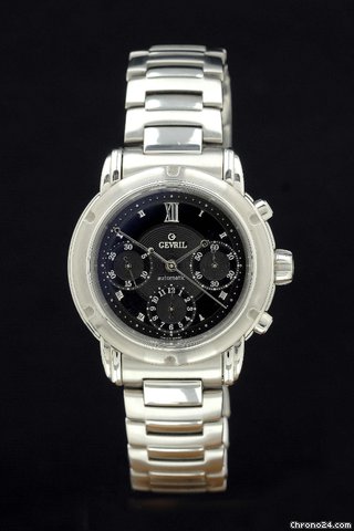 Gevril Gent's Automatik Chronograph in Stahl watches