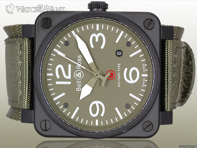 Bell & Ross "GI Joe" - 42mm PVD - BR03-92-S watches