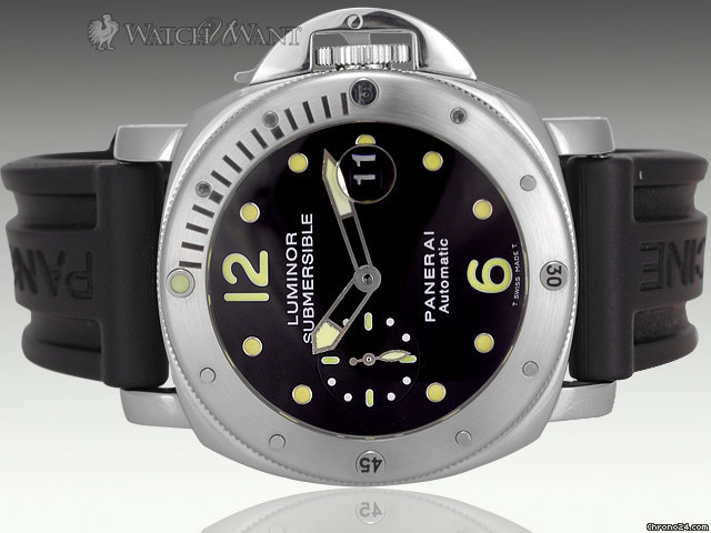 Panerai PAM024 Luminor Submersible - 44mm Stainless Steel watches