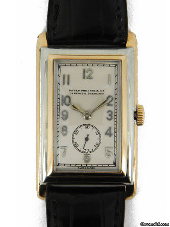 Patek Philippe vintage 18k white gold and rose gold wristwatch watches