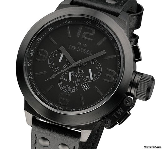 TW Steel Canteen Style Cool Black 2012 Herrenuhr Chronograph TW-821 watches