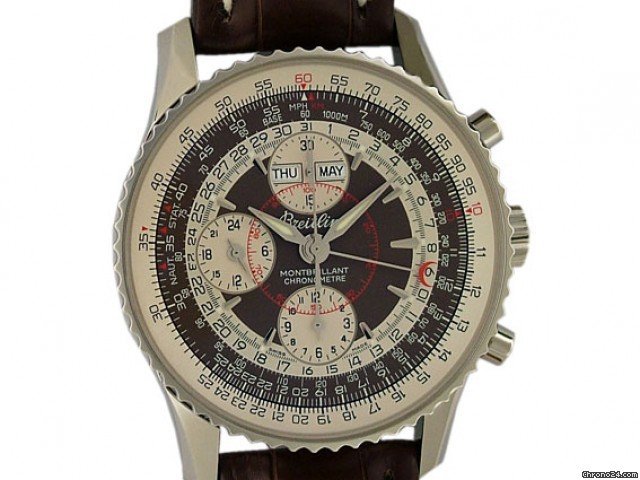 Breitling Navitimer Montbrillant Datora Kroko Faltschlie e 43mm watches