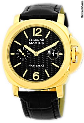 Panerai Gent's 18K Yellow Gold PAM 140 Luminor Marina Strapwatch watches
