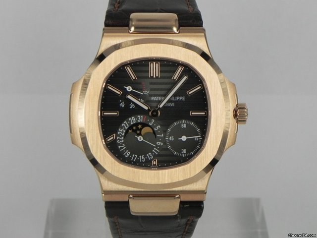 Replica Patek Philippe NAUTILUS CALENDARIO COMPLETO FASI DI LUNA ORO ROSA Watch