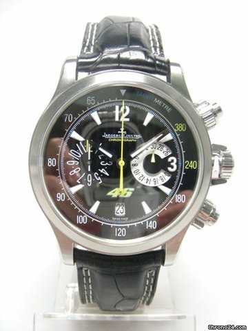 Jaeger-LeCoultre Master compressor chronographe limited edition "Valentino Rossi 46" 746 pieces steel/acier cadran noir/black dial watches