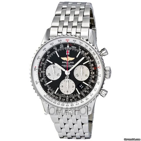 Breitling Navitimer 01 Black Dial Chronograph Stainless Steel Mens Watch AB012012-BB01SS watches