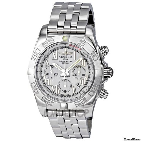 Breitling Chronomat B01 Antarctica White Chronograph Mens Watch AB011011-A690SS watches