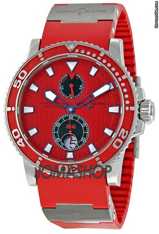 Ulysse Nardin Maxi Marine Diver Red Dial Automatic Mens Watch 263-33-3-96 watches