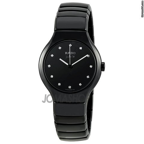 Rado True Jubile Black Ceramic Ladies Watch R27655762 watches