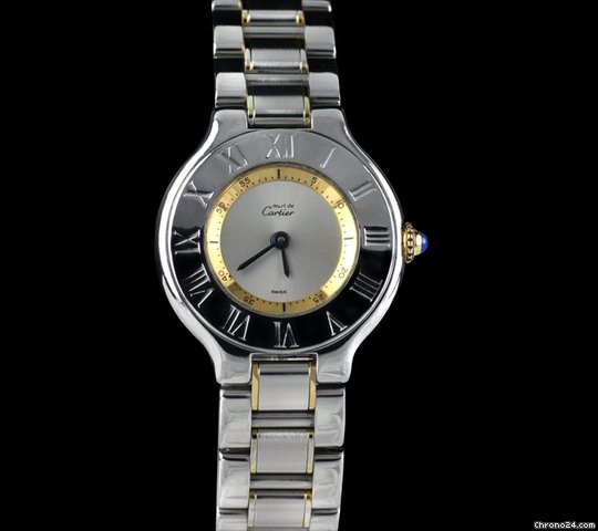 Cartier Must de 21 18K/SS Mid Size watches