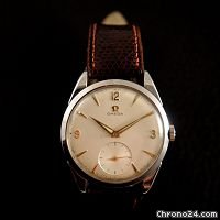 Omega vintage jumbo meca ss sec at 6 o' watches