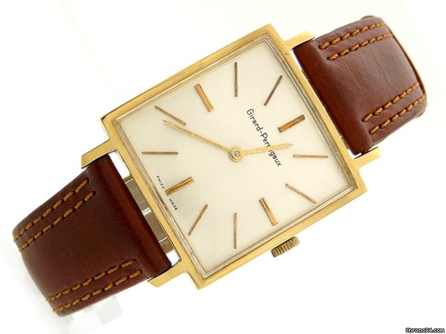 Girard Perregaux 18k Gelbgold mit Lederband Handaufzug watches