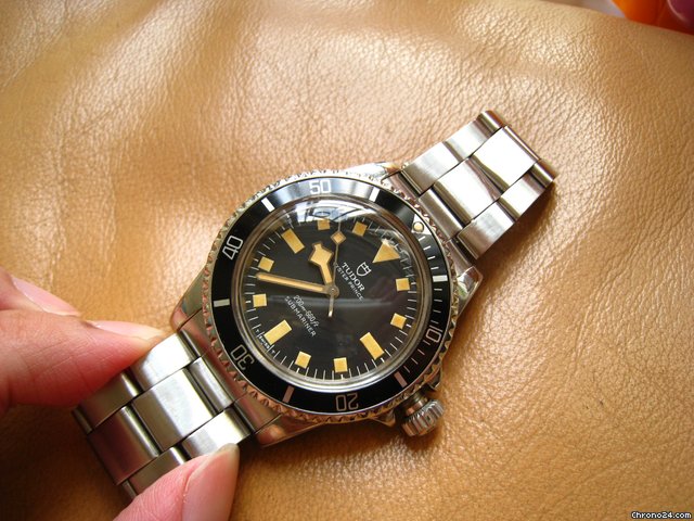 Tudor 94010 Orange Patina Snowflake No Date Submariner watches